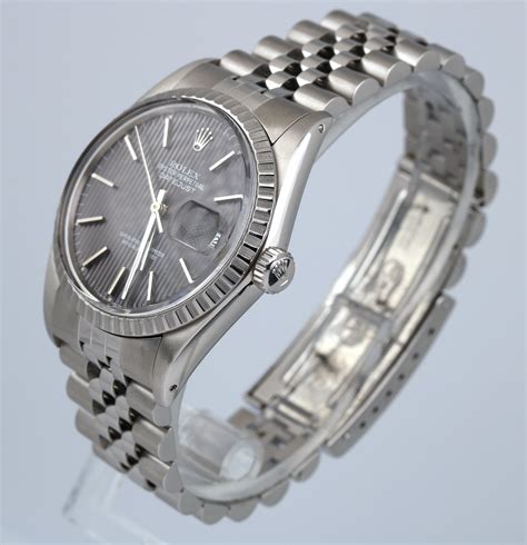 rolex datejust band verstellen|Rolex Datejust 36mm jubilee band.